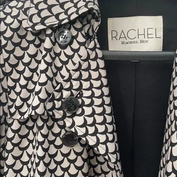 Rachel Roy geometric trench coat - Picture 3 of 4